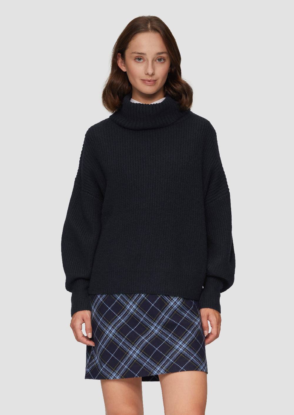 s.Oliver Oversized Rollkragenpullover mit weiten Ärmeln Black Friday