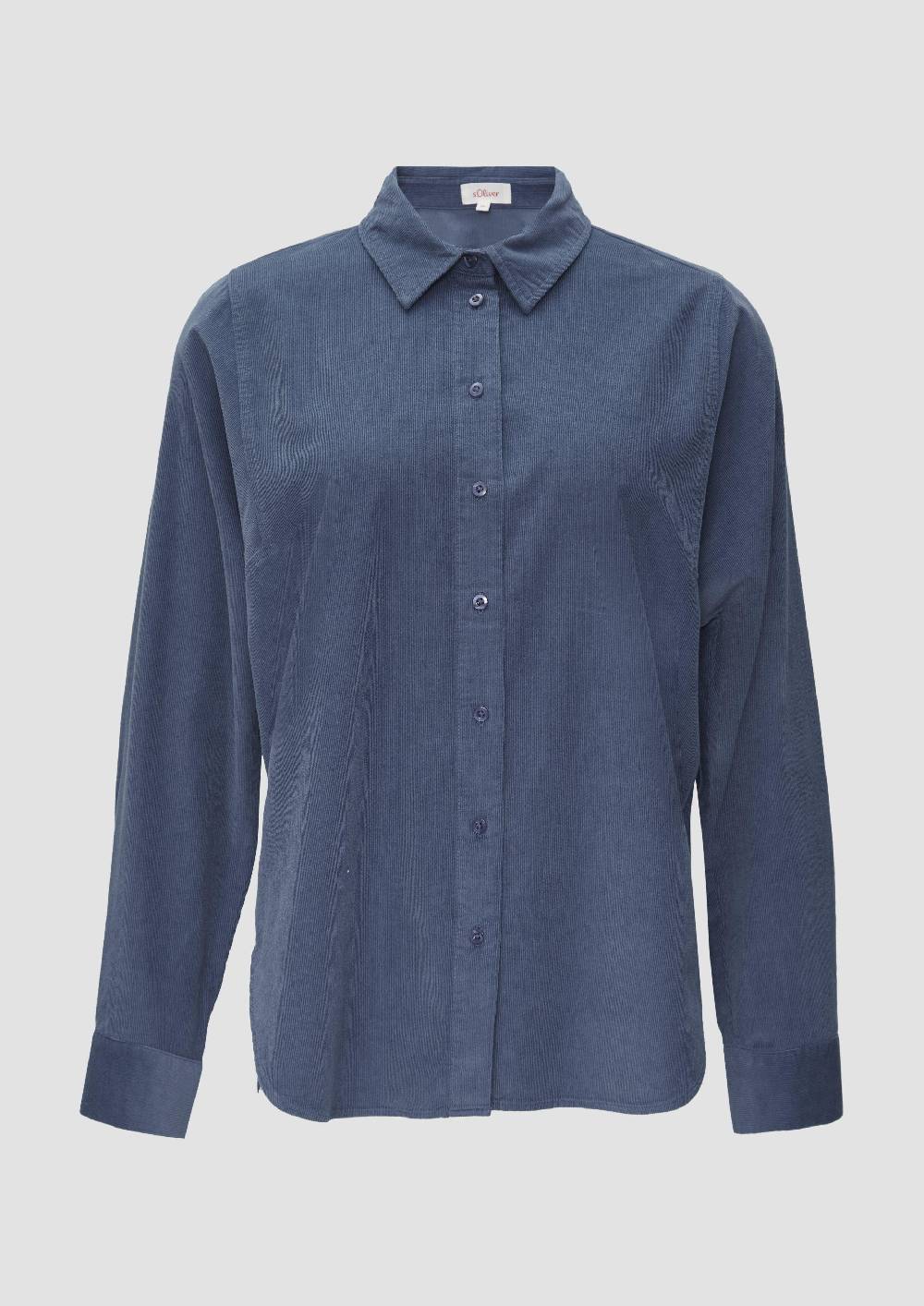 s.Oliver Cordbluse im Relaxed Fit mit Naht-Details Weihnachtsangebot
