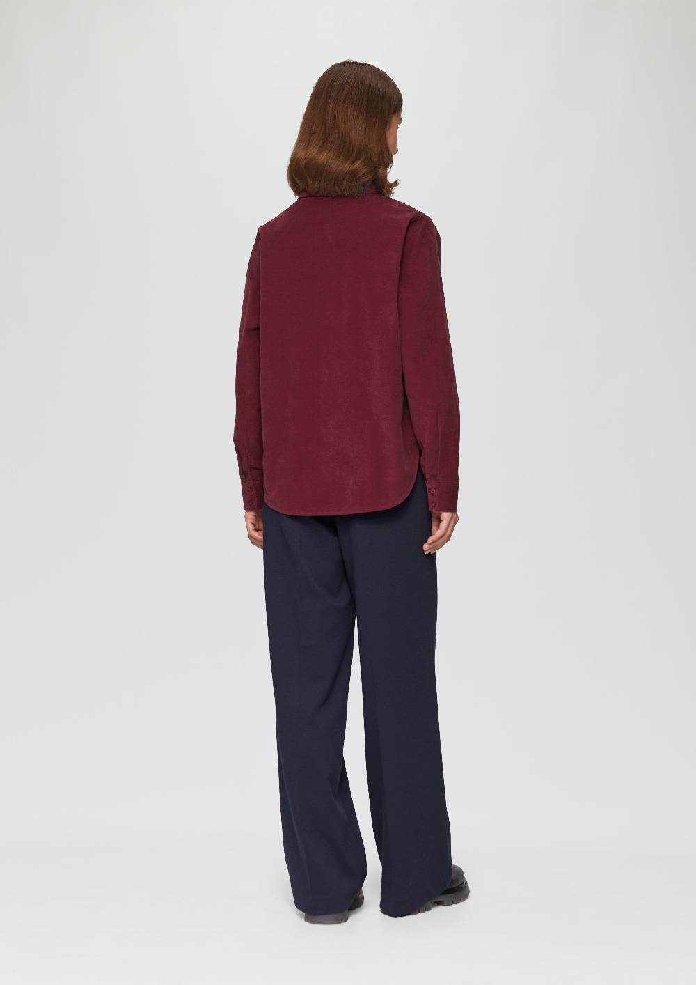 s.Oliver Cordbluse im Relaxed Fit mit Naht-Details Osterangebot