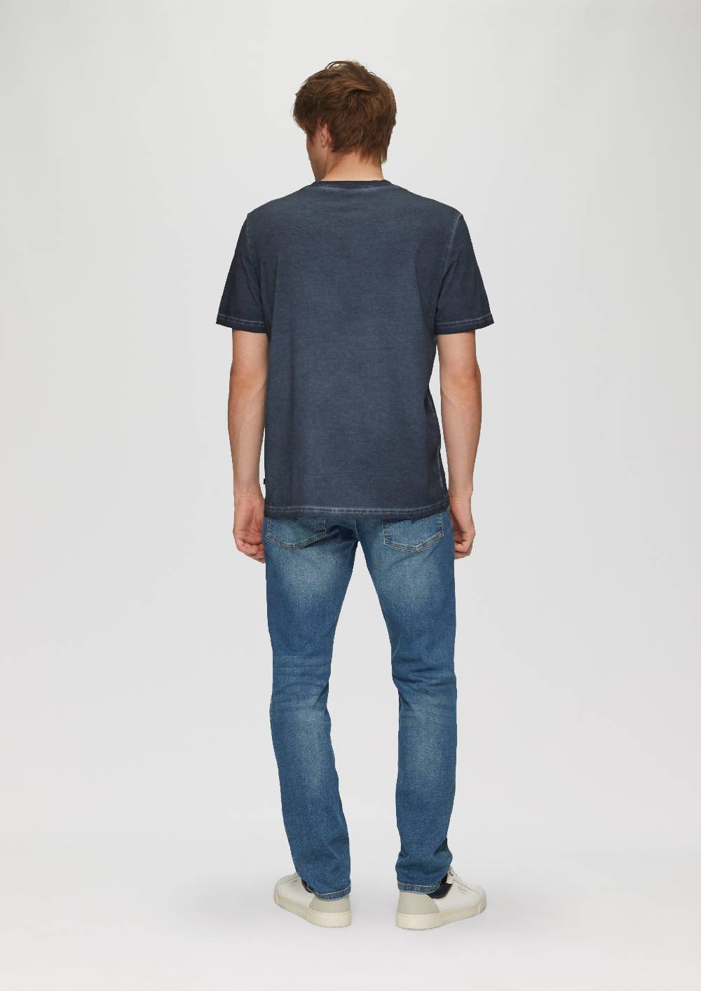 s.Oliver Gewaschenes T-Shirt mit Rundhalsausschnitt Vatertagsangebot
