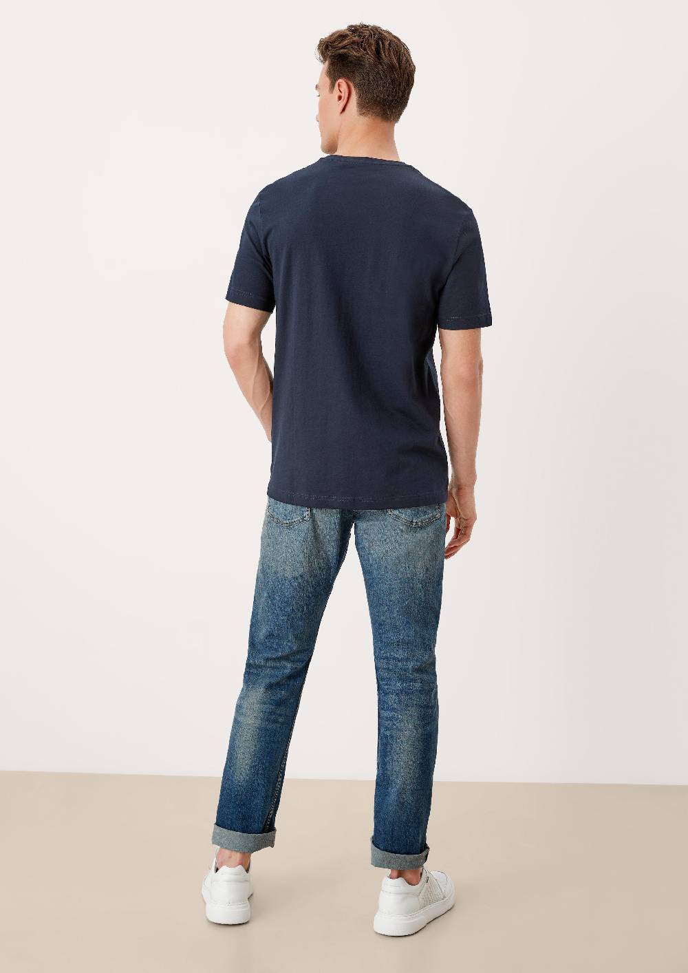 s.Oliver T-Shirt mit kleinem Logo-Print Valentinstagsangebot