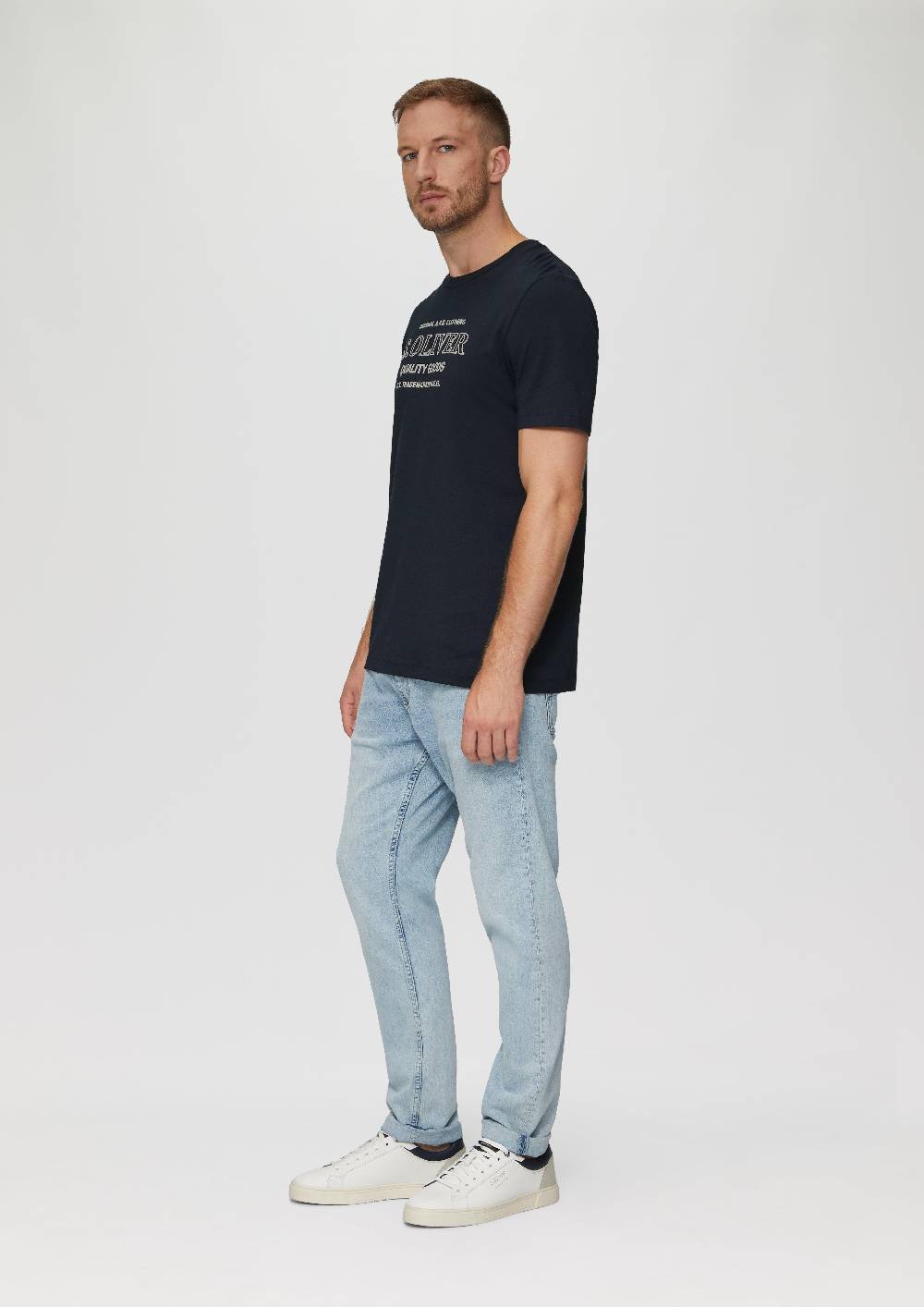 s.Oliver T-Shirt mit Logo-Motiven aus reiner Baumwolle Jubiläumsangebot