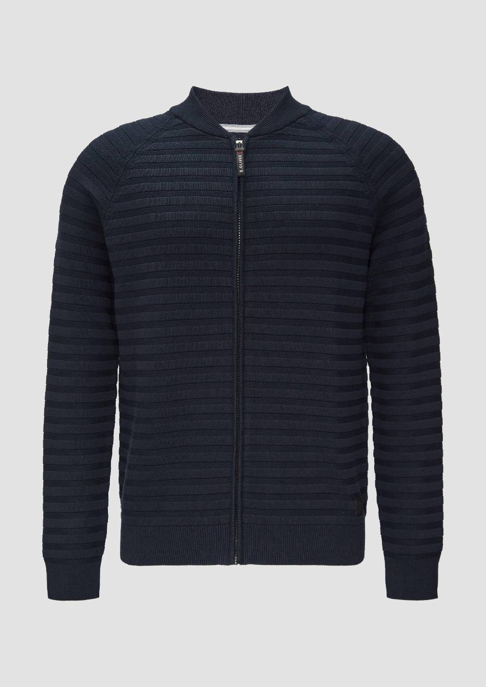 s.Oliver Strickjacke mit Strukturstreifen Top Angebot
