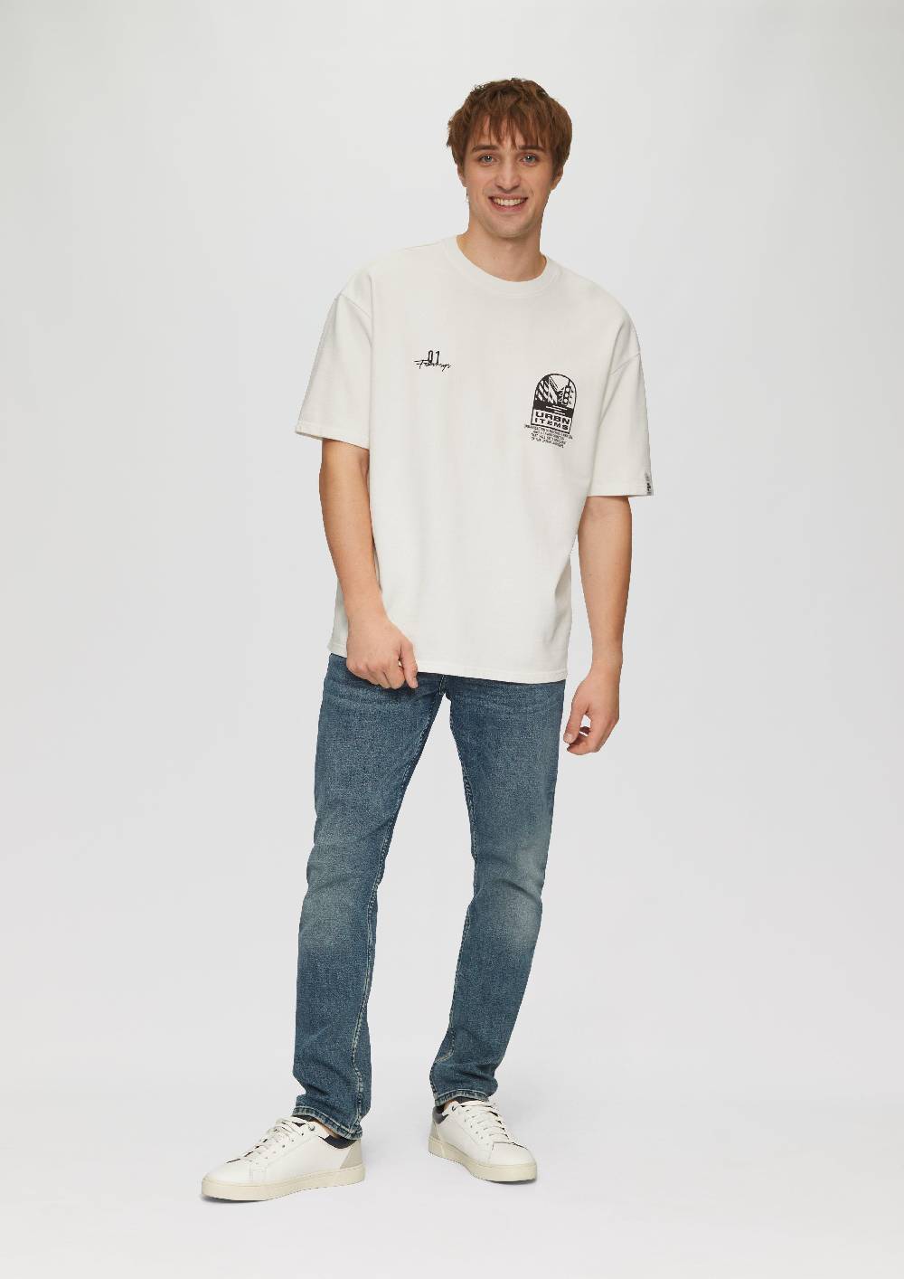 s.Oliver Sweatshirt im Loose Fit mit Front- und Rückenprint Zeitlich begrenztes Angebot