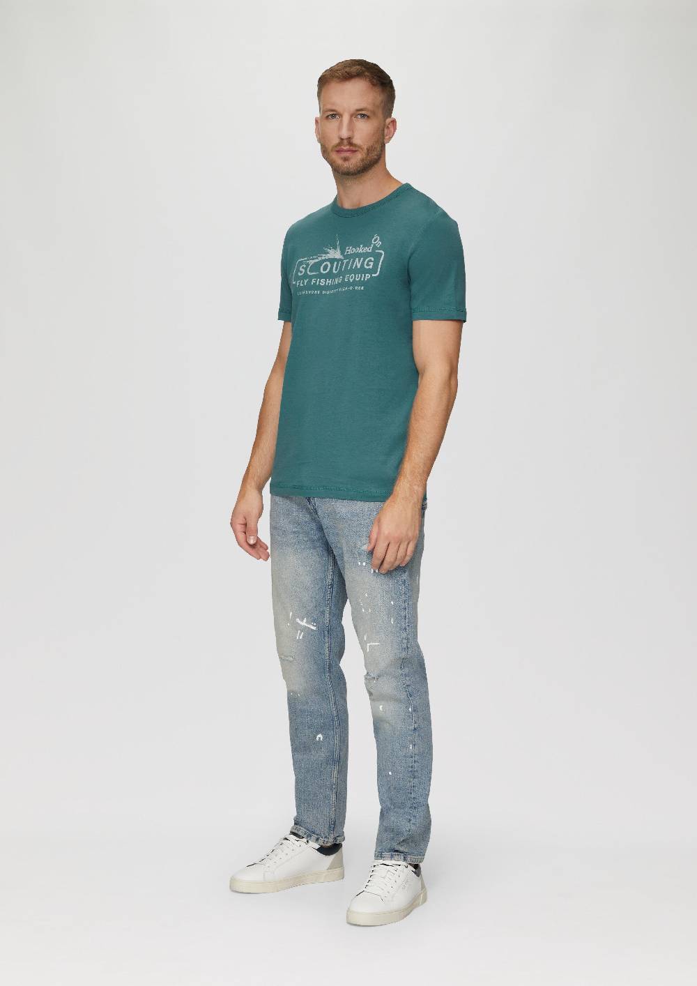 s.Oliver Baumwollshirt mit Frontprint Sonderangebote