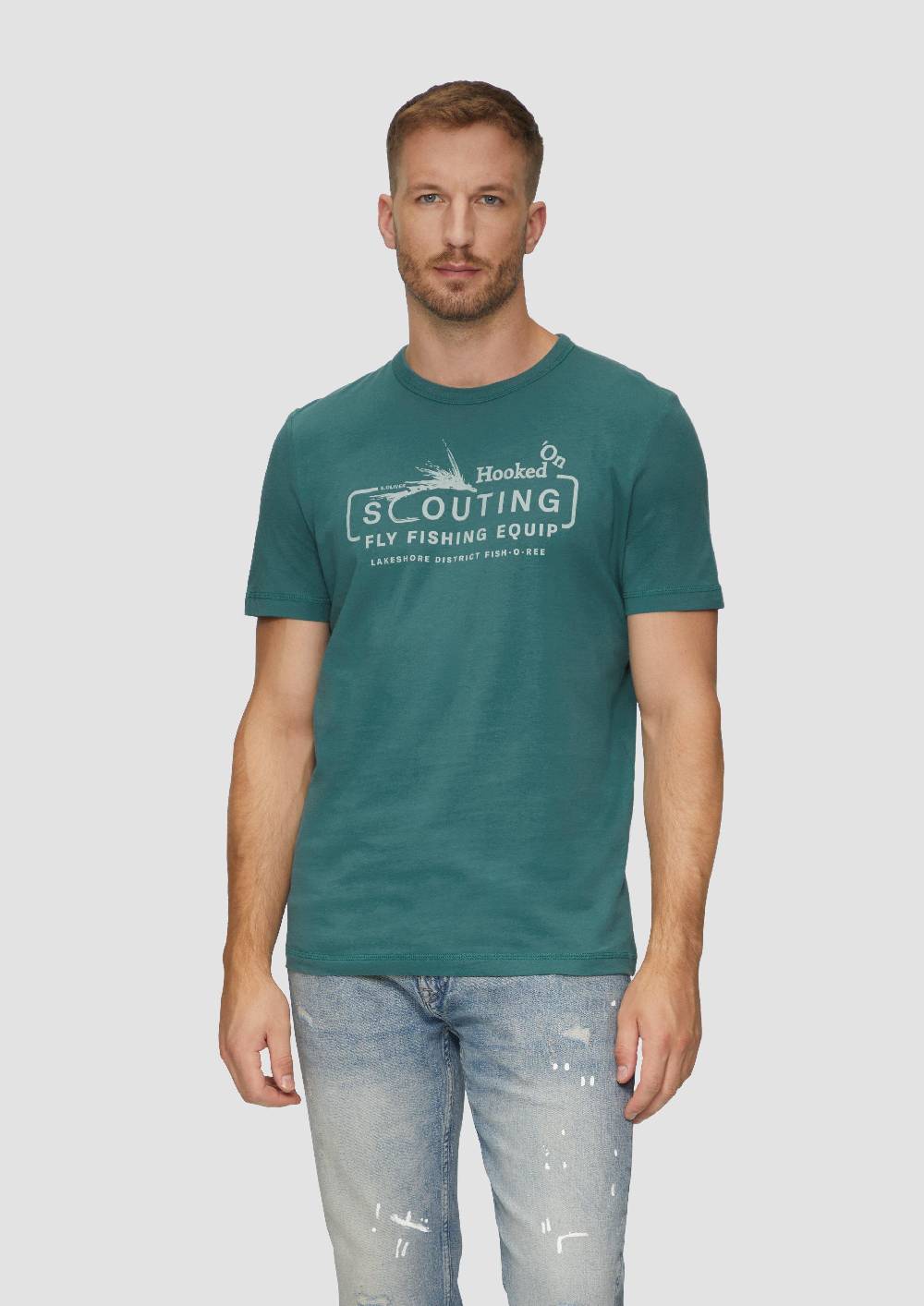 s.Oliver Baumwollshirt mit Frontprint Sonderangebote