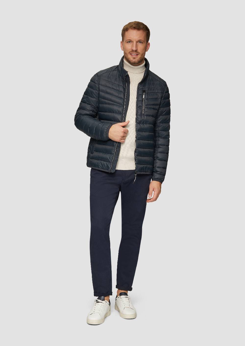s.Oliver Leicht wattierte Steppjacke aus recyceltem Polyester Tiefpreis