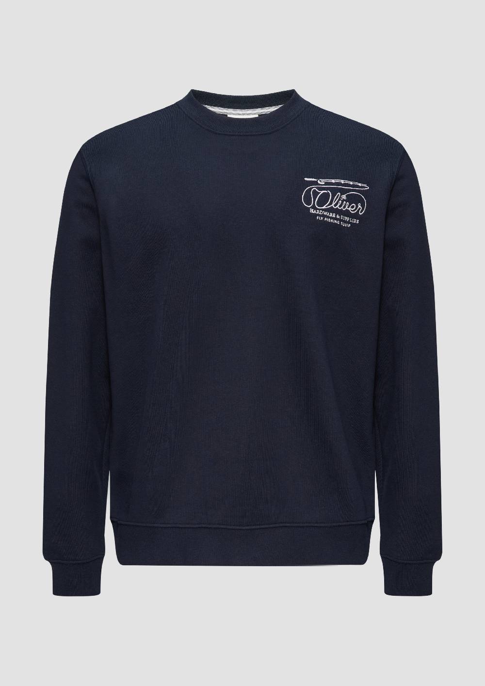 s.Oliver Sweatshirt mit Stickerei aus weichem Baumwollmix Wochenangebot