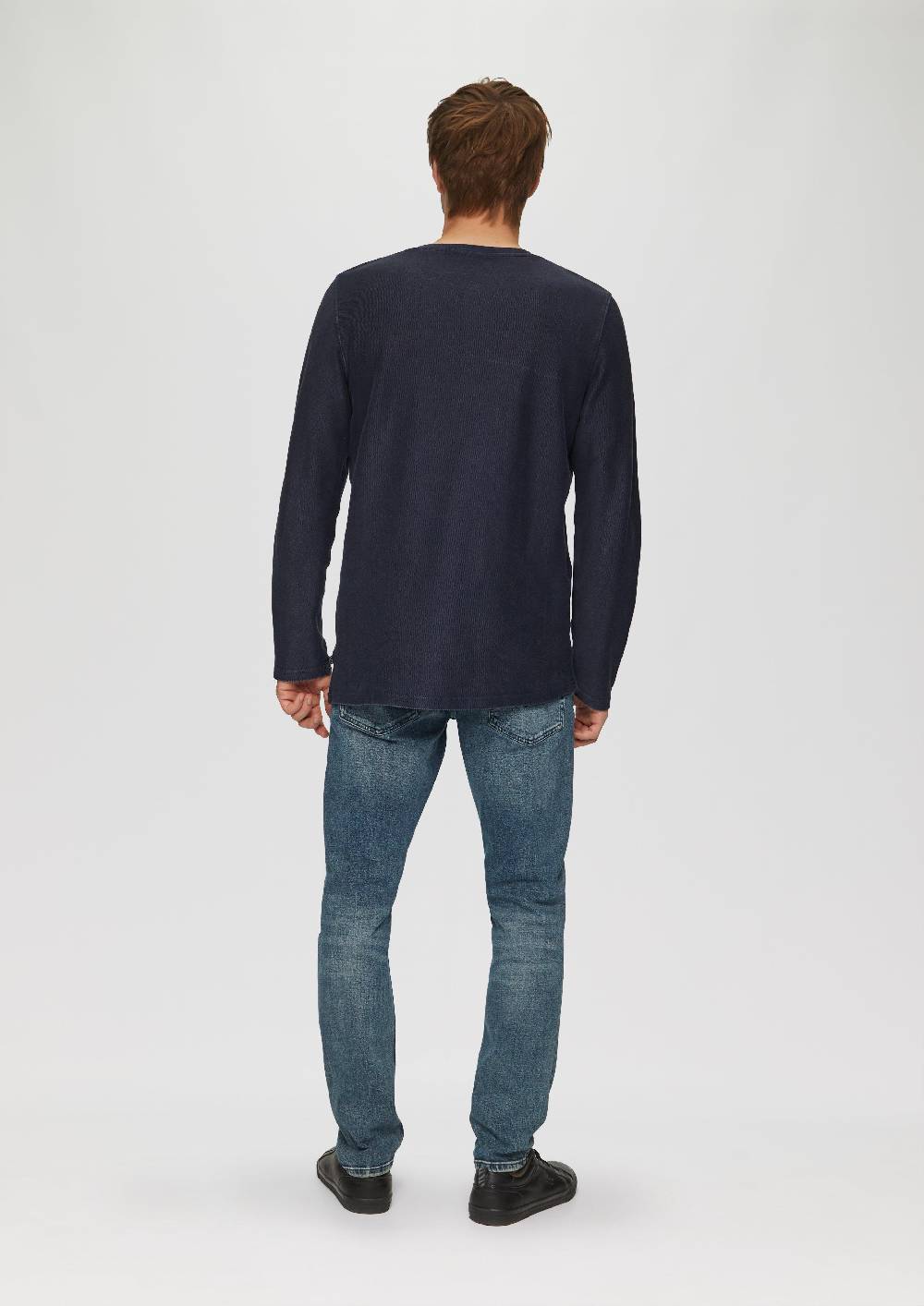 s.Oliver Longsleeve aus Strukturware mit Garment Dye Letzter Tag