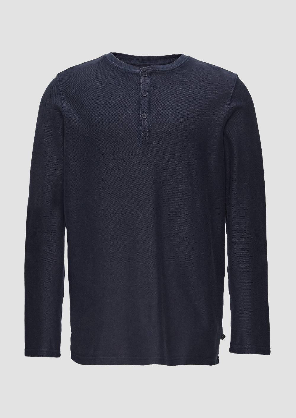 s.Oliver Longsleeve aus Strukturware mit Garment Dye Letzter Tag