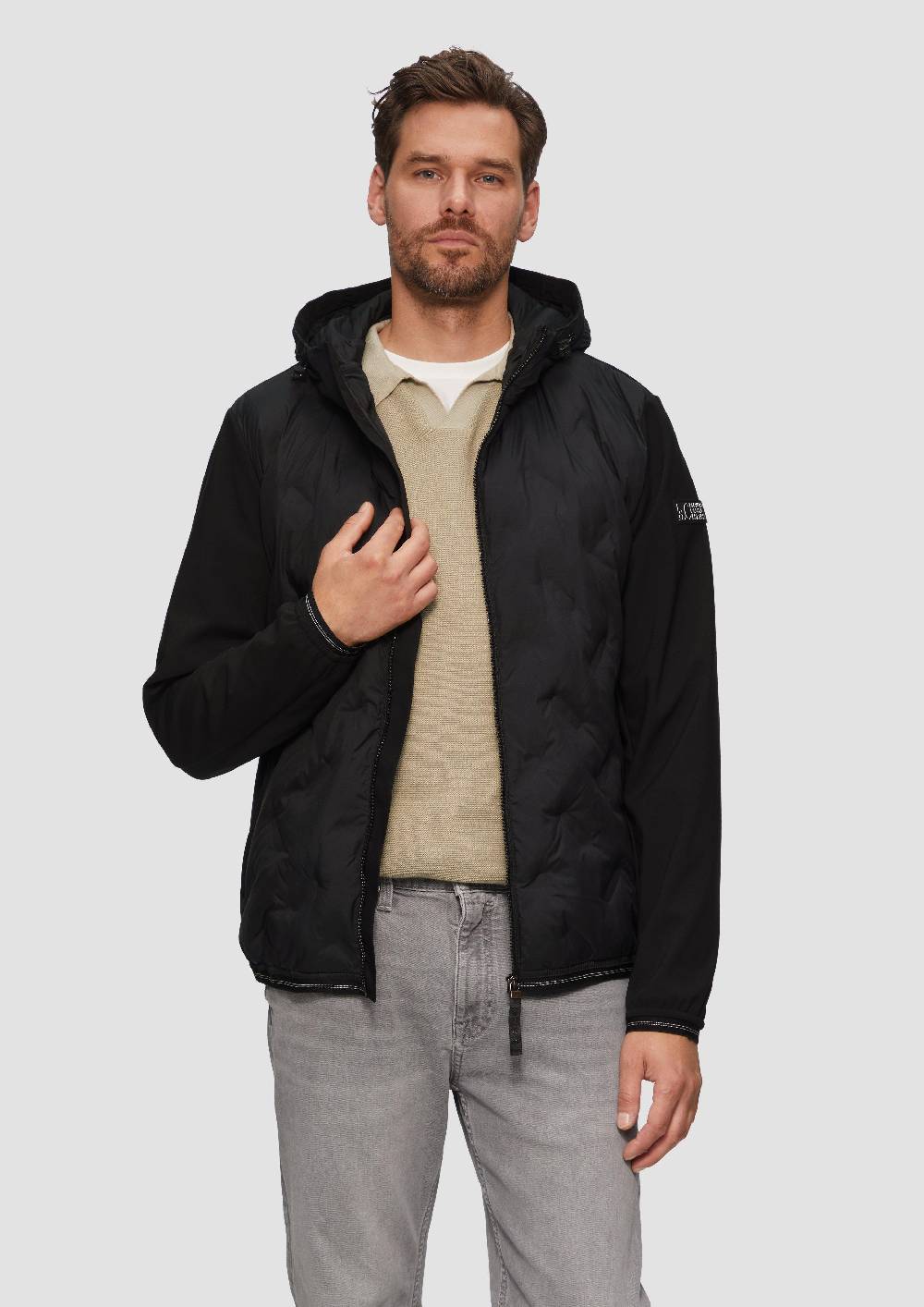 s.Oliver Leichte Steppjacke im Fabricmix Bis zu 65% Rabatt
