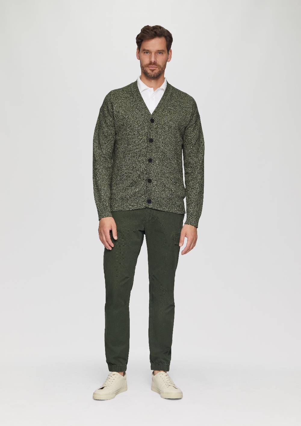 s.Oliver Strickcardigan mit V-Ausschnitt in Bicolor-Optik Super Rabatt