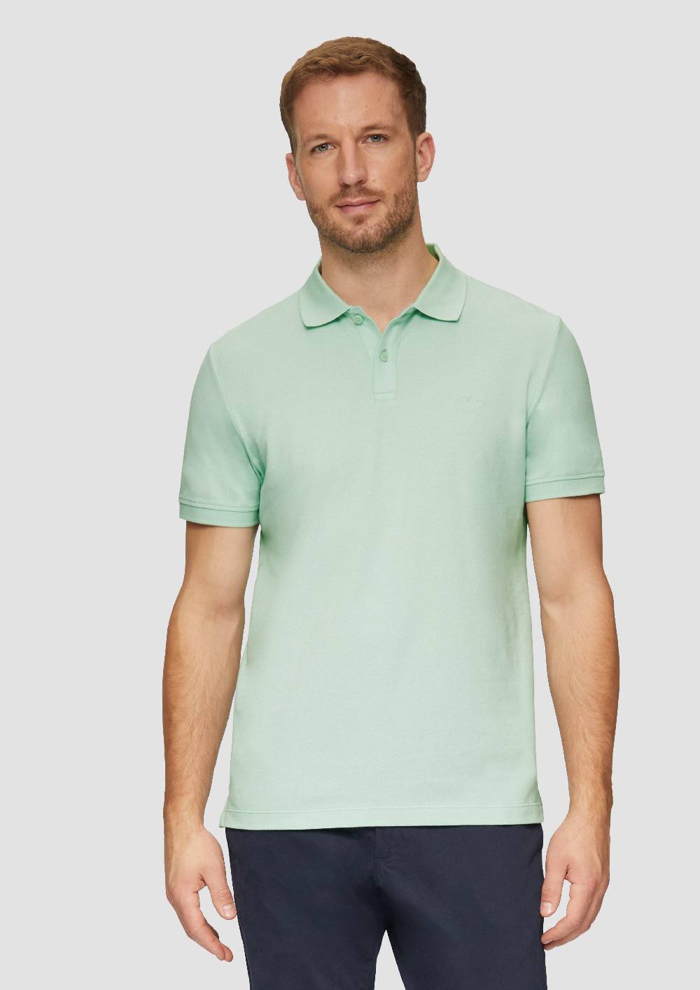 s.Oliver Poloshirt aus Baumwollpiqué Clearance-Verkauf