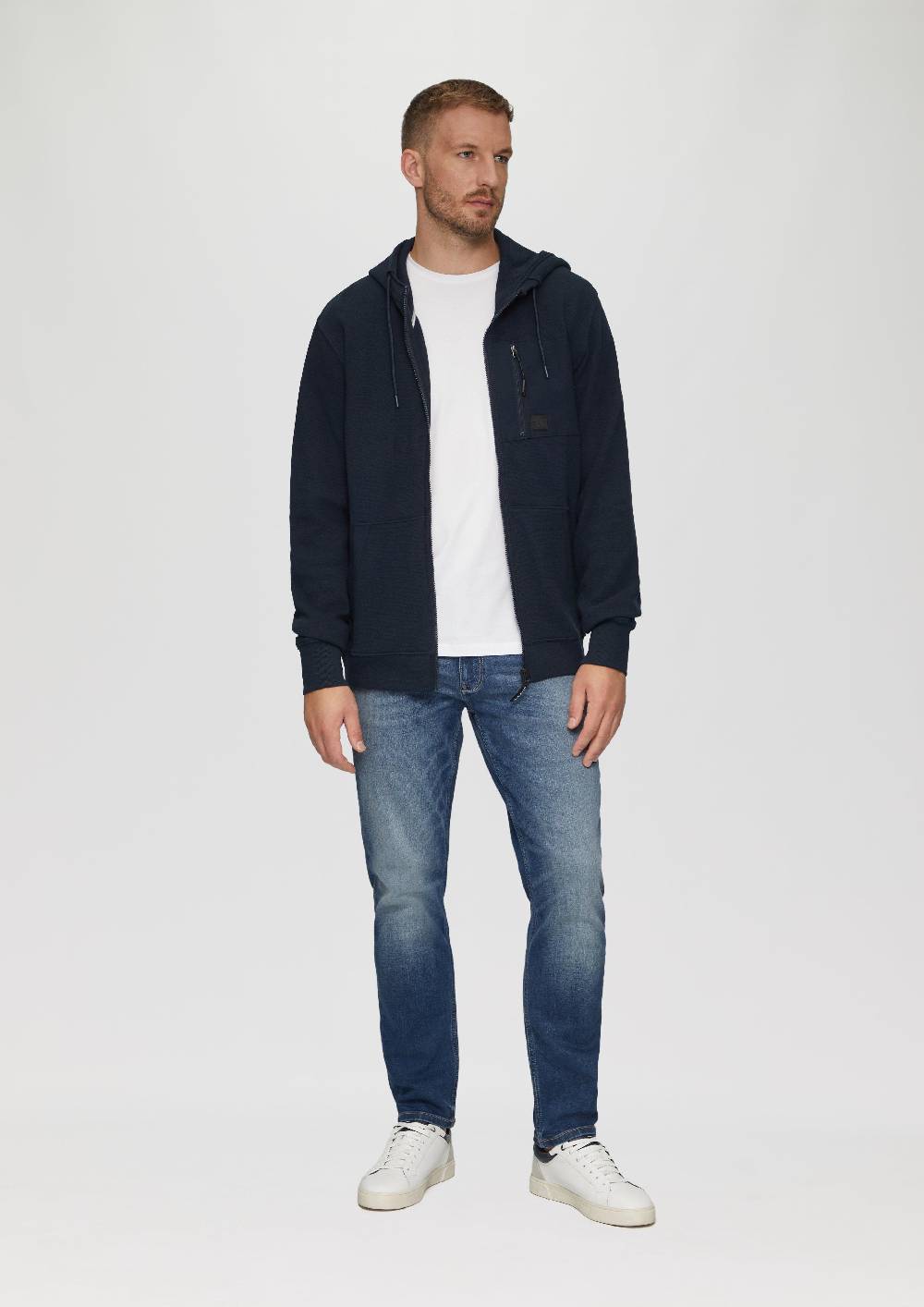 s.Oliver Weiche Sweatshirt-Jacke mit Kapuze 50% Rabatt für begrenzte Zeit