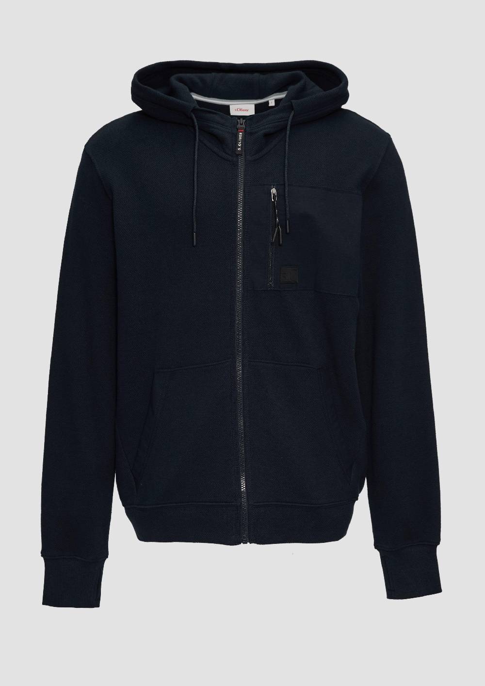 s.Oliver Weiche Sweatshirt-Jacke mit Kapuze 50% Rabatt für begrenzte Zeit