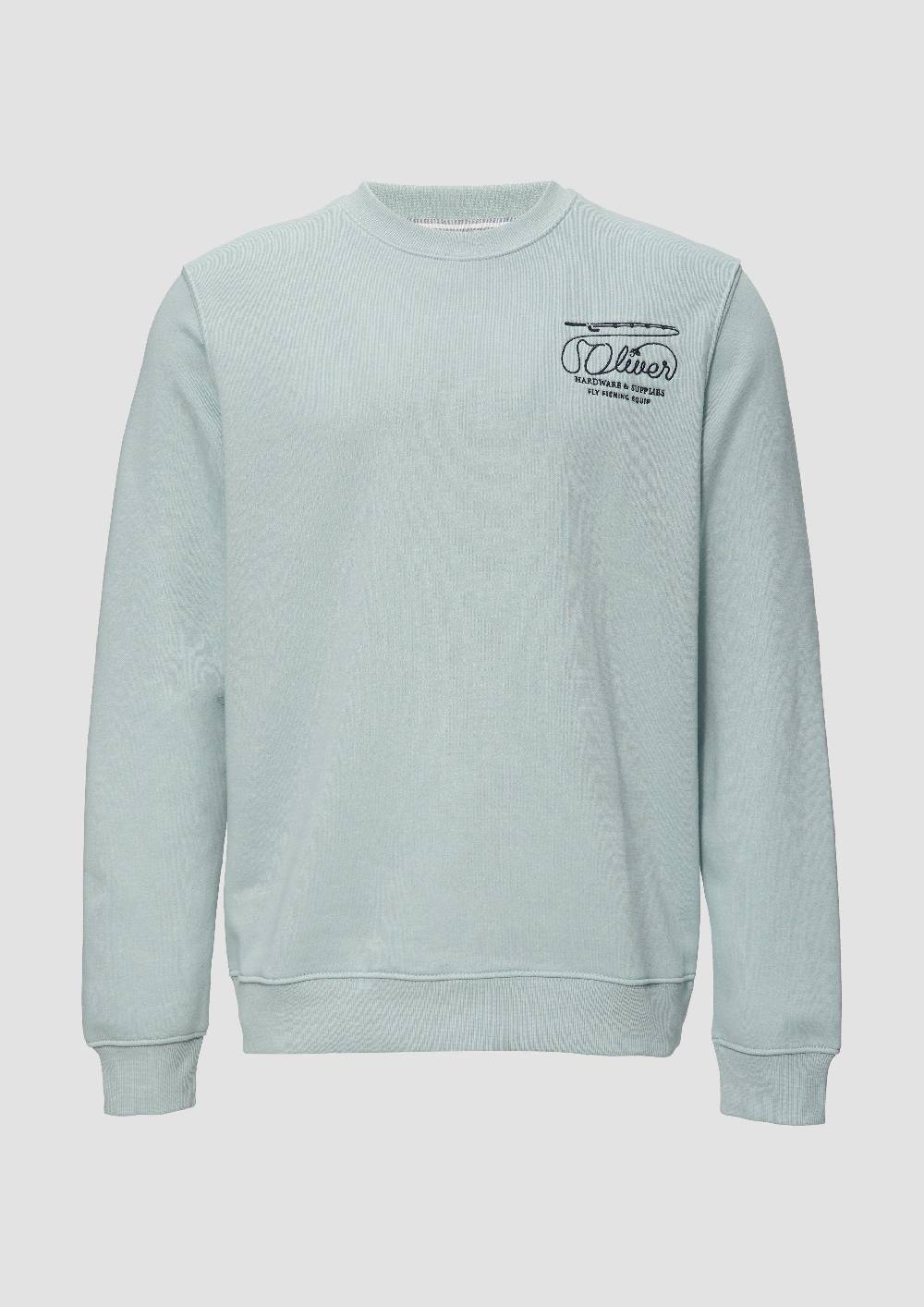 s.Oliver Sweatshirt mit Stickerei aus weichem Baumwollmix Rabatte dieses Monats