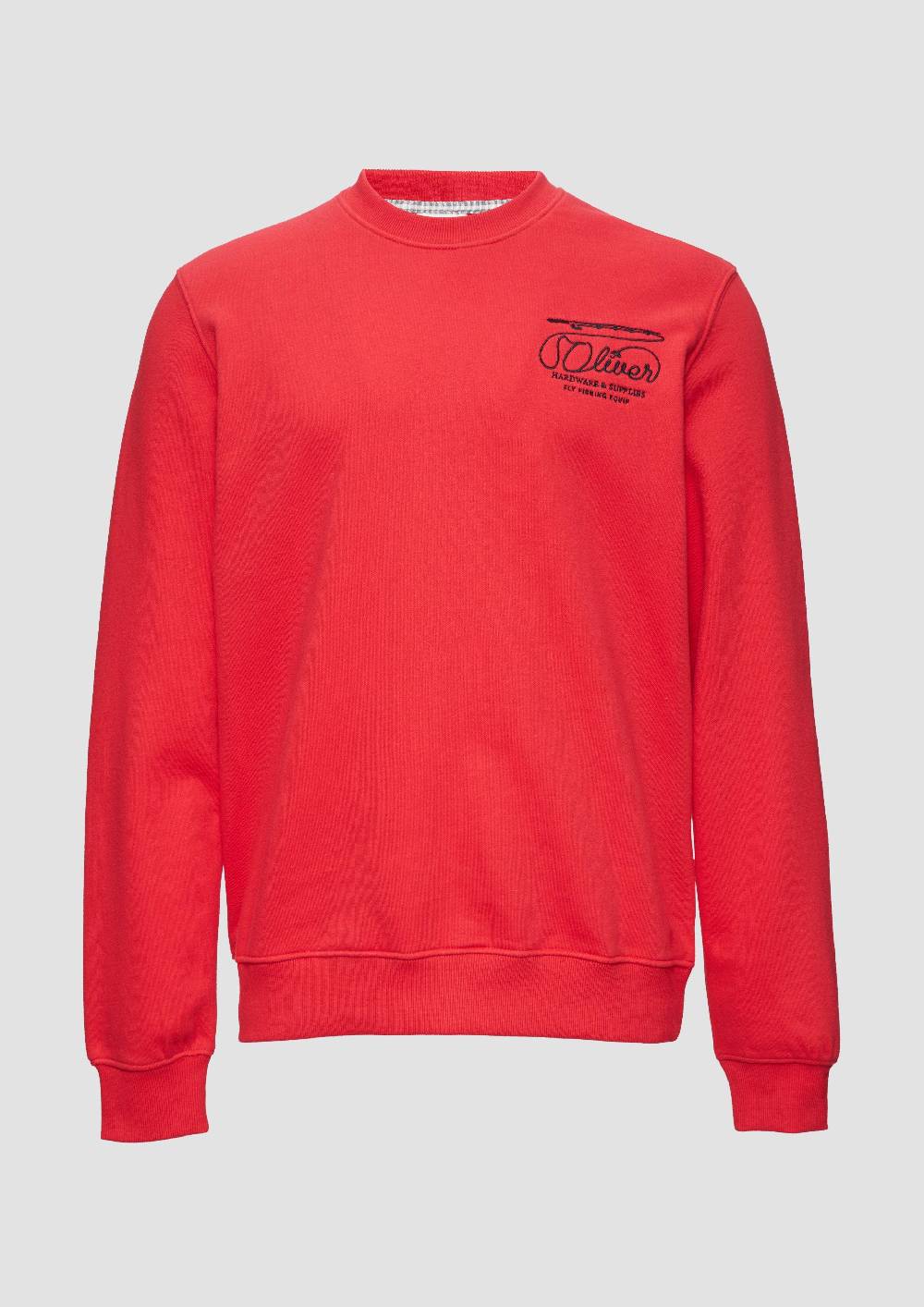 s.Oliver Sweatshirt mit Stickerei aus weichem Baumwollmix Online
