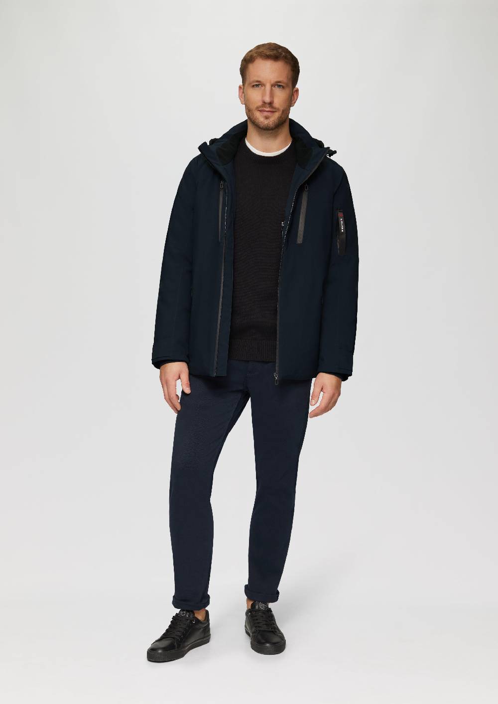 s.Oliver Wasserabweisende Jacke mit Kapuze und Zip-Details Blitzverkäufe