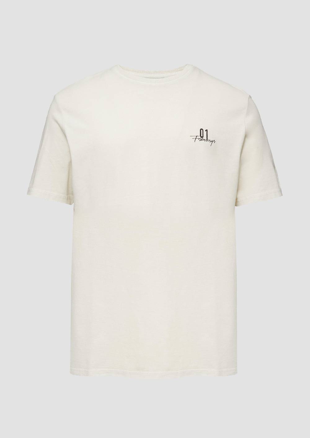 s.Oliver Gewaschenes T-Shirt mit Front- und Rückenprint Limitierter Zeitrabatt