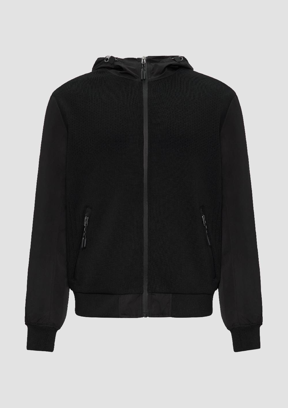 s.Oliver Jacke mit innovativem Materialmix und Kapuze Fabrik Onlineshop