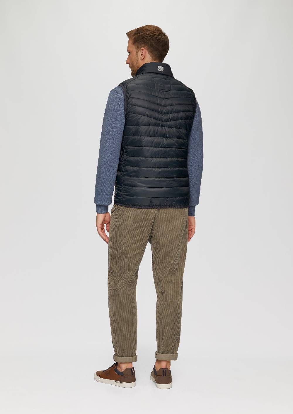s.Oliver Leicht wattierte Steppweste aus recyceltem Polyester Online Shopping