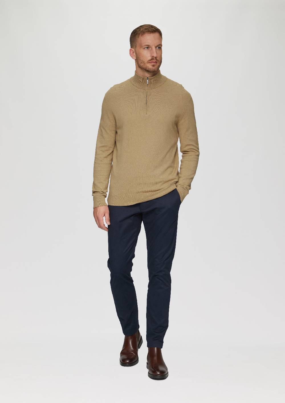 s.Oliver Strickpullover mit Stehkragen Weihnachtsangebot