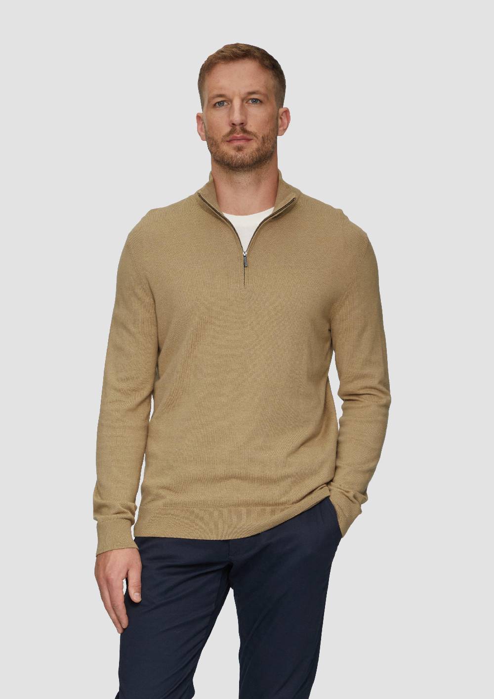 s.Oliver Strickpullover mit Stehkragen Weihnachtsangebot