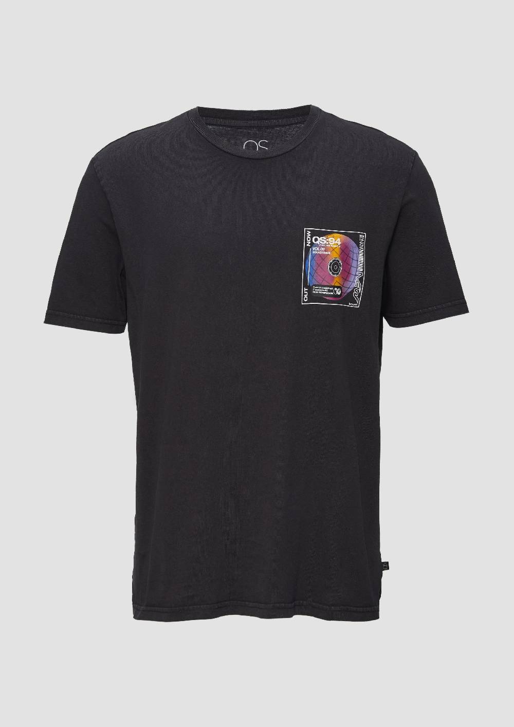 s.Oliver Gewaschenes T-Shirt mit Front- und Rückenprint Top Angebot
