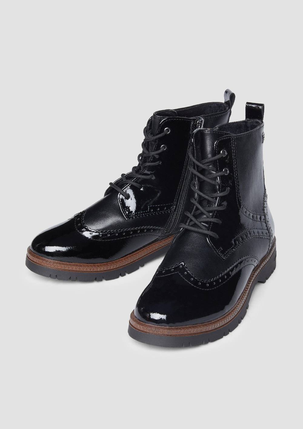 s.Oliver Stiefel mit Schnürung und Reißverschluss Super Sparpreis