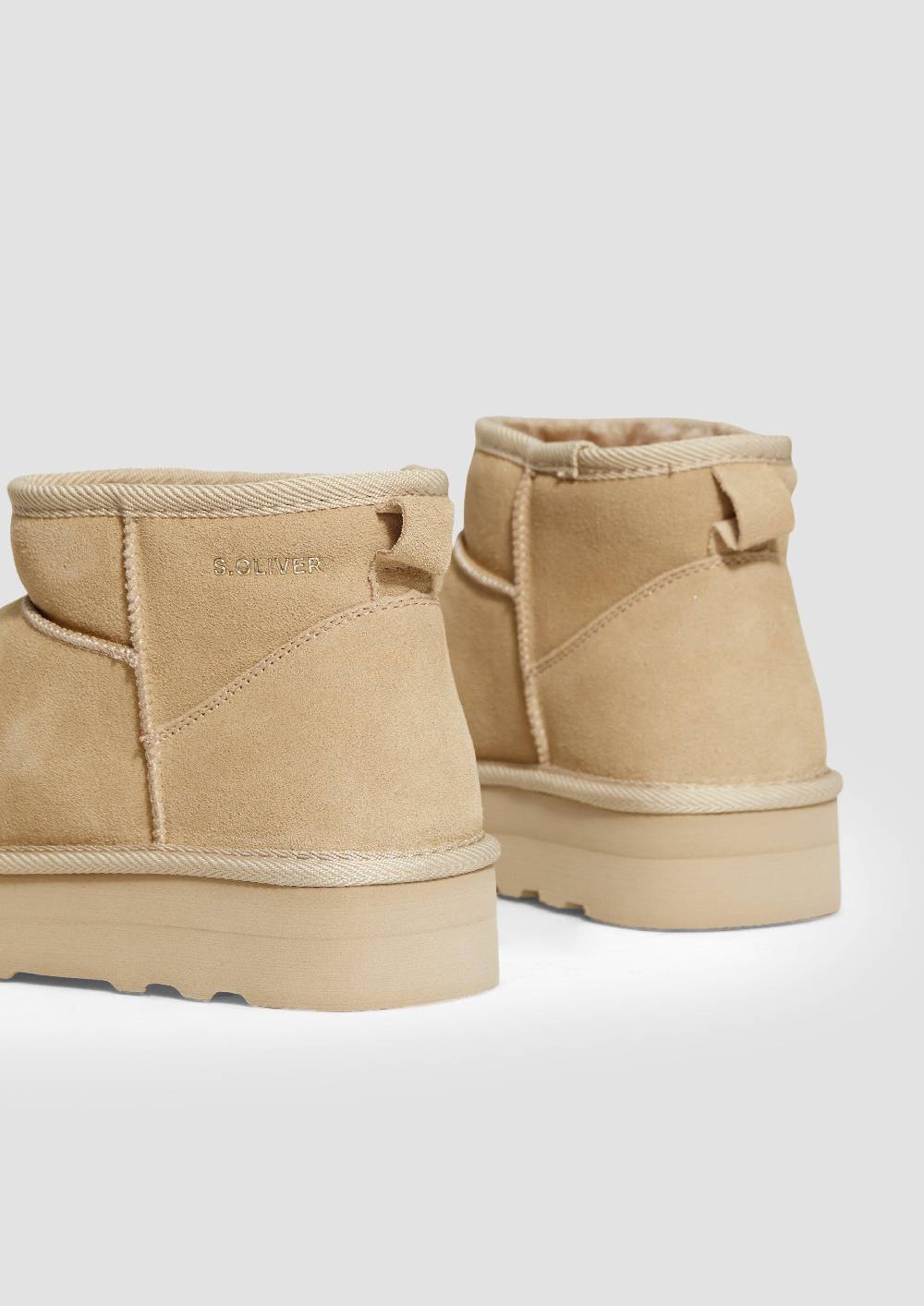s.Oliver Stiefel mit Teddyplüsch-Futter Sonderangebot der Fabrik