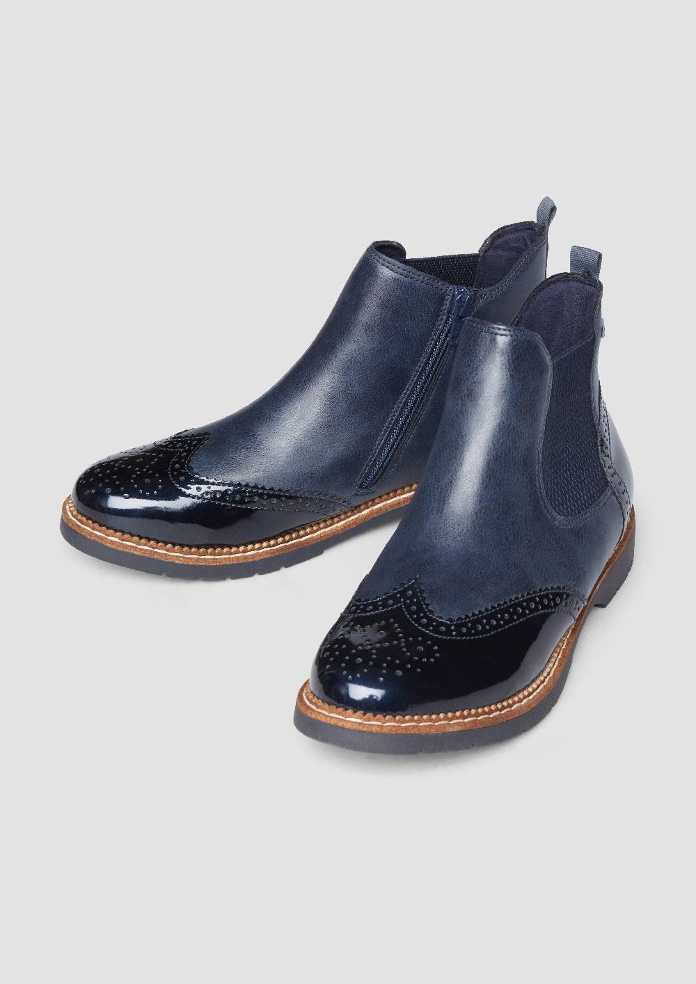 s.Oliver Chelsea-Boots aus Kunstleder Riesige Rabatte
