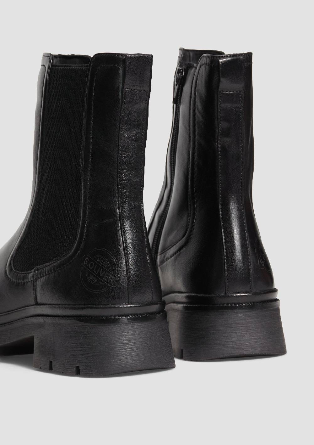 s.Oliver Chelsea Boots aus Schafsleder 2025