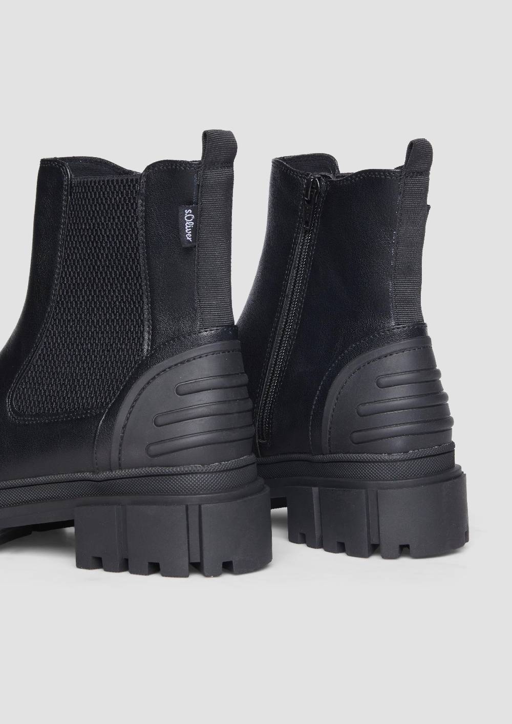 s.Oliver Chelsea Boots mit Kontrast-Detail Rabatt