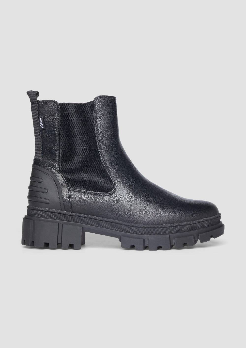 s.Oliver Chelsea Boots mit Kontrast-Detail Rabatt