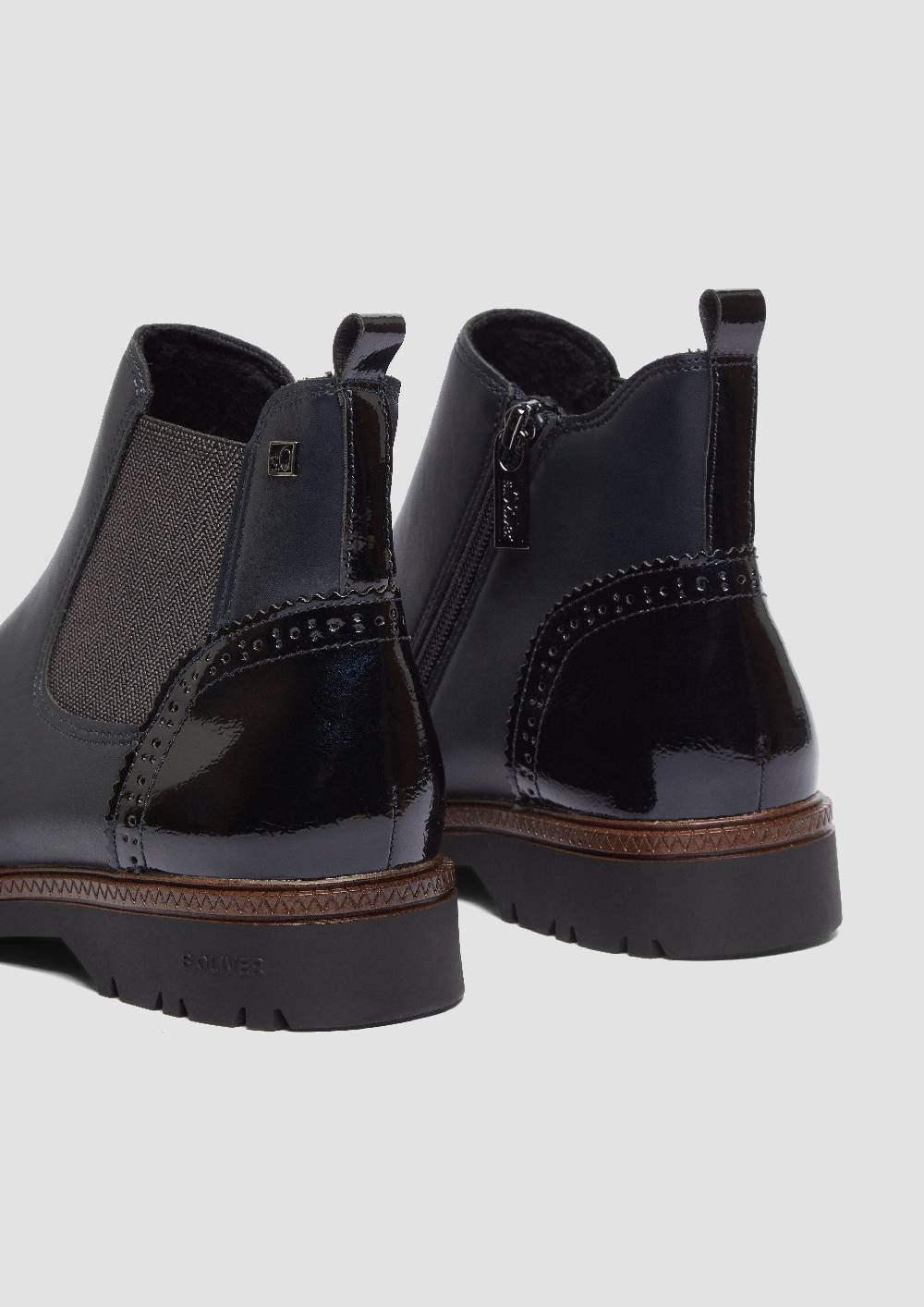 s.Oliver Chelsea Boots in Leder-Optik Cyber Monday