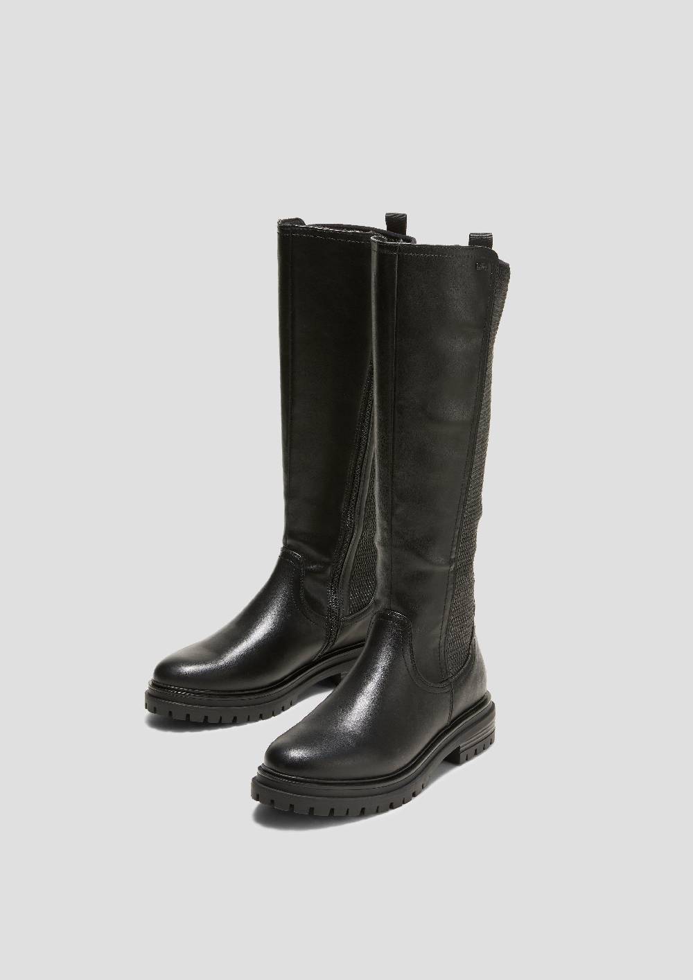 s.Oliver Stiefel in Glattleder-Optik Lagerräumung