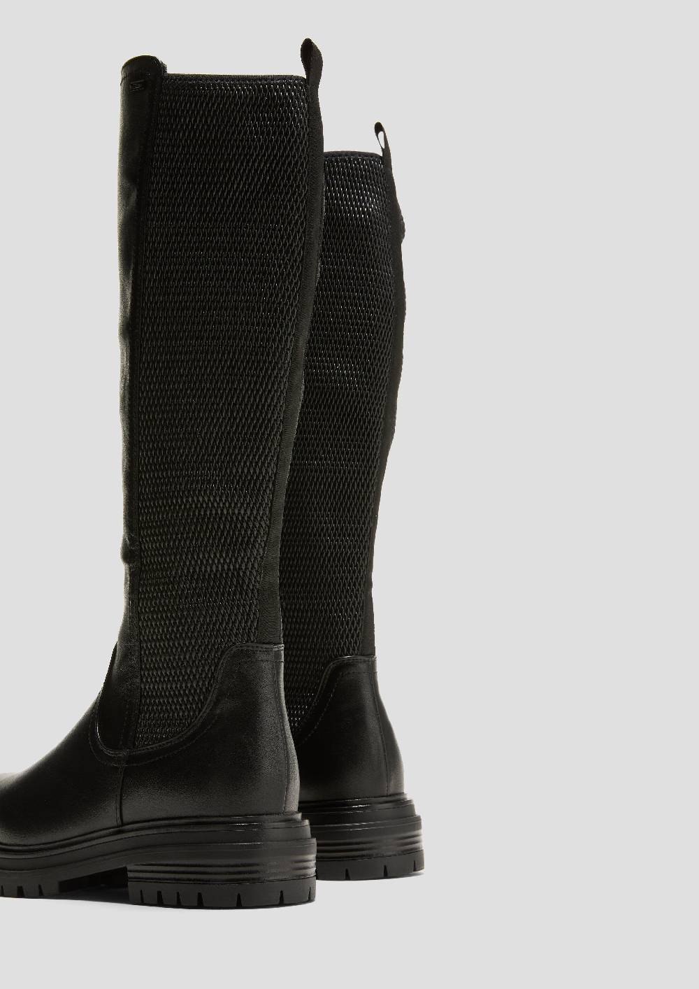 s.Oliver Stiefel in Glattleder-Optik Lagerräumung