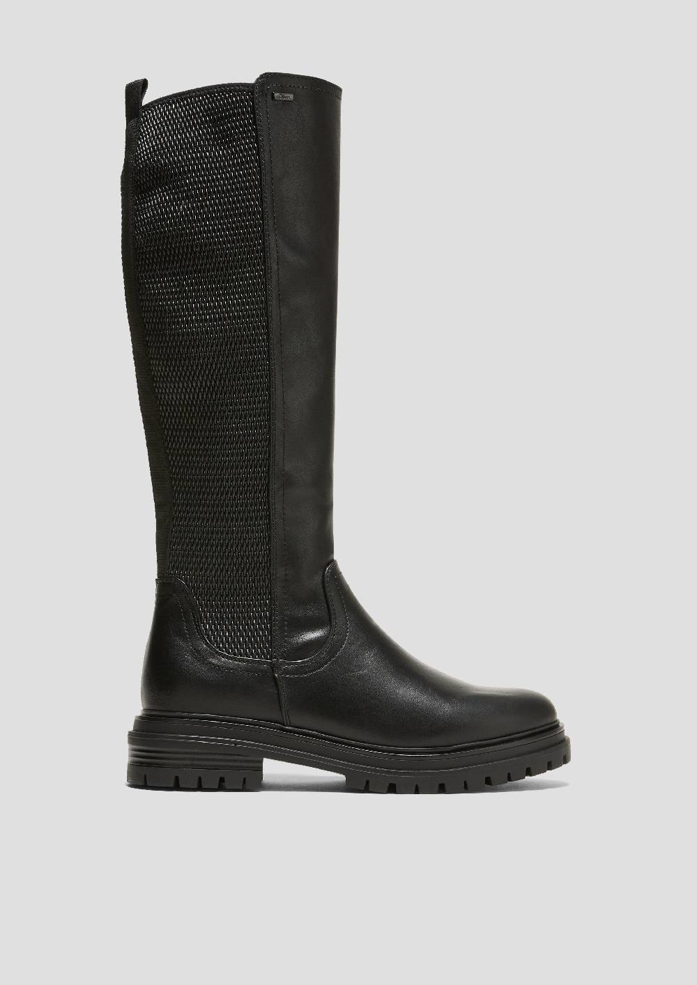 s.Oliver Stiefel in Glattleder-Optik Lagerräumung