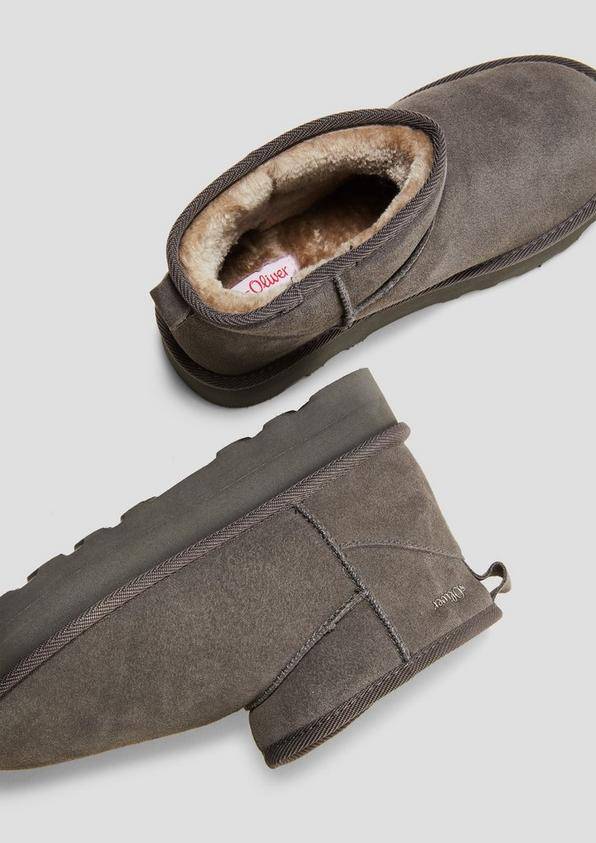 s.Oliver Stiefel mit Teddyplüsch-Futter