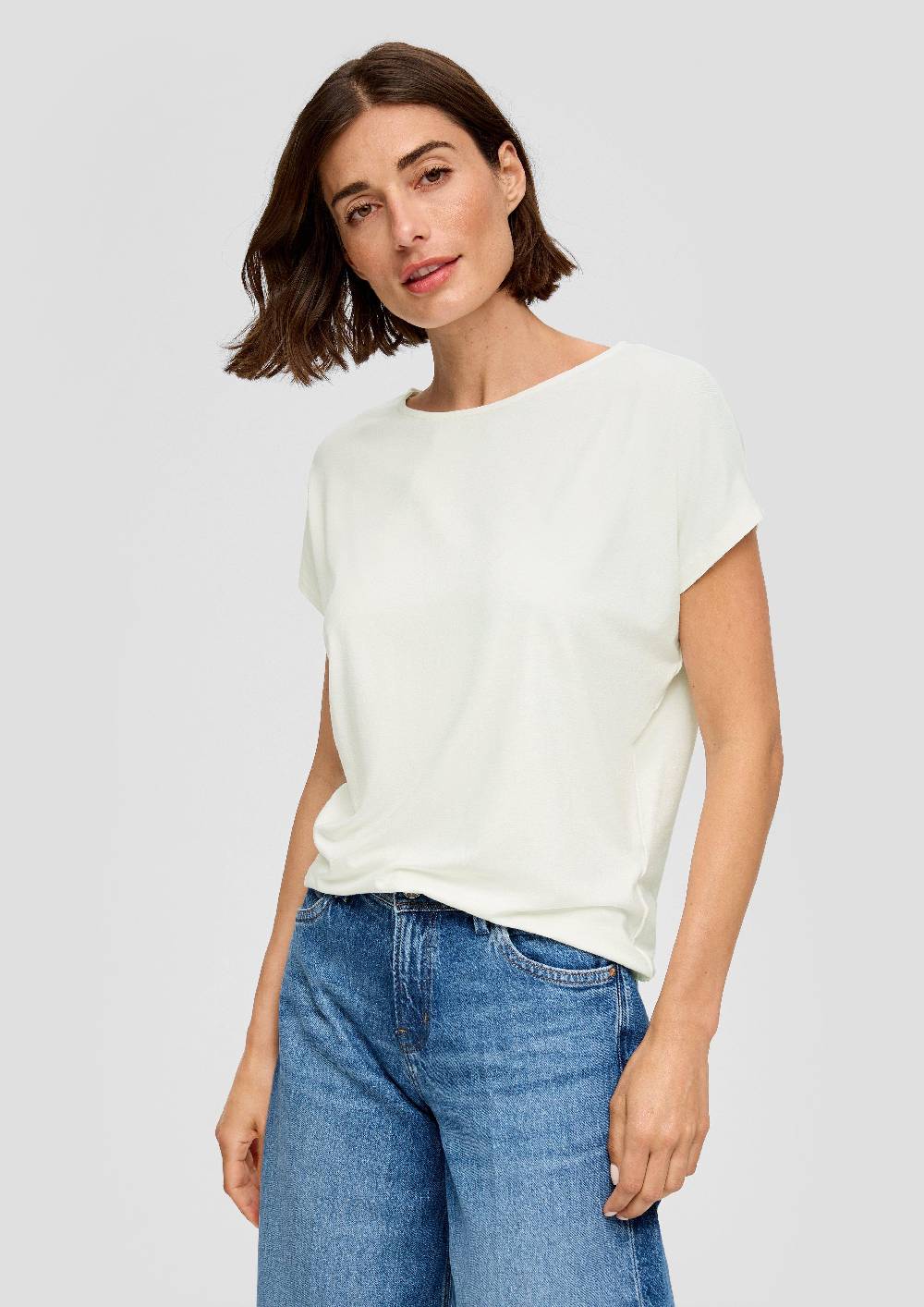 s.Oliver T-Shirt aus Viskosestretch im Relaxed Fit Riesige Ersparnisse