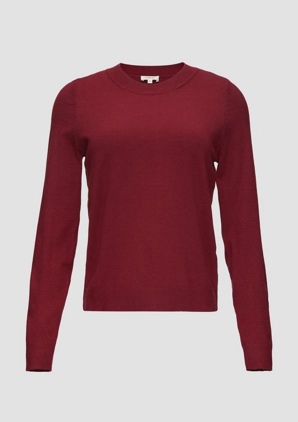 s.Oliver Weicher Pullover mit Rundhalsausschnitt aus Viskosemix
