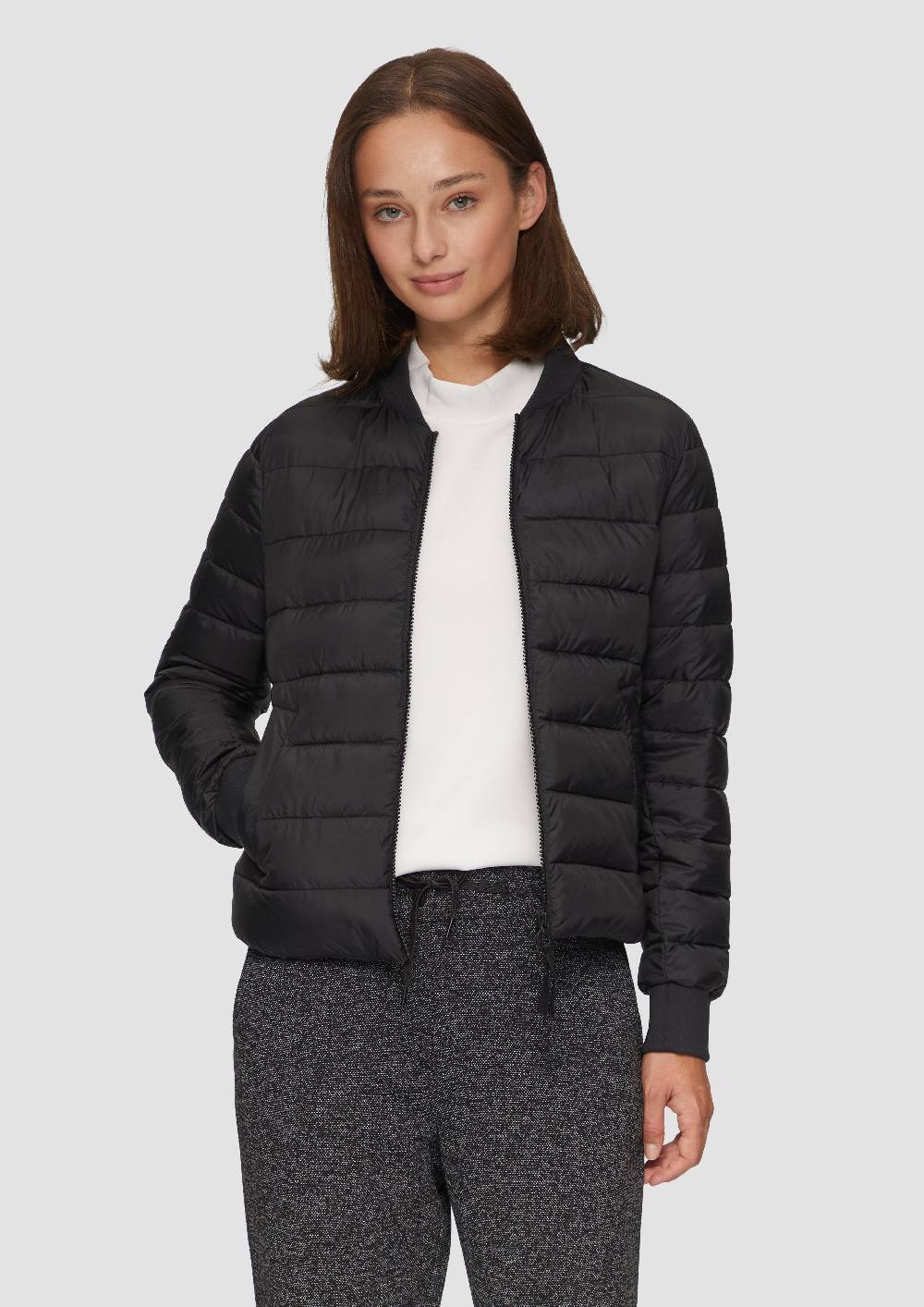 s.Oliver Kurze Steppjacke mit Rippbündchen Super Sparpreis