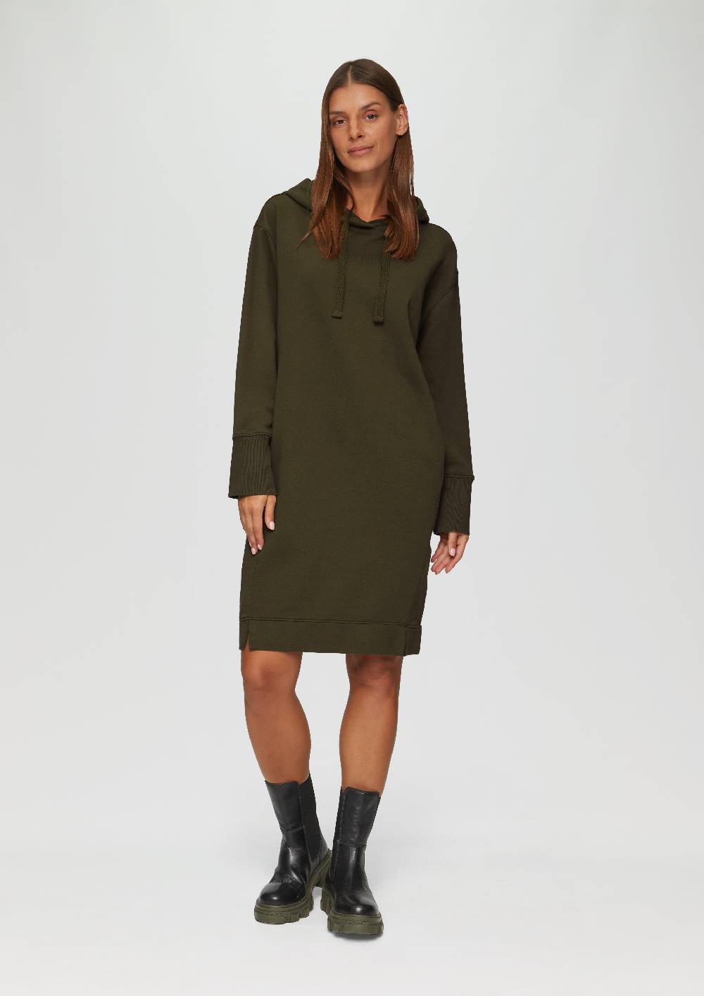 s.Oliver Sweatkleid mit Eingrifftaschen und vorgesetzter Seitennaht Begrenzte Freigabe
