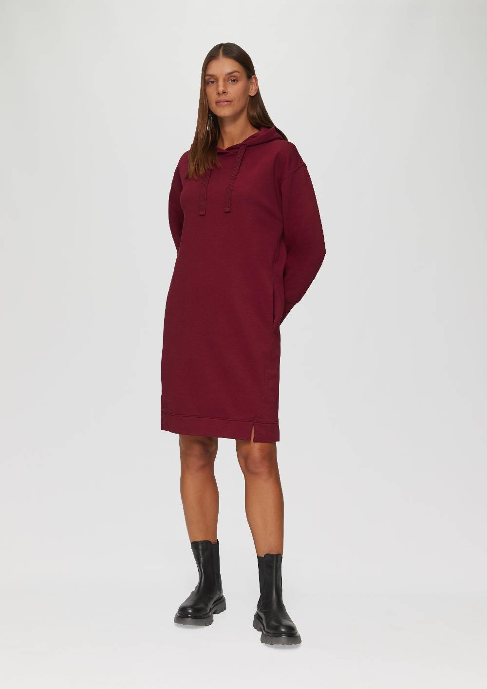 s.Oliver Sweatkleid mit Eingrifftaschen und vorgesetzter Seitennaht Letzte 3 Tage