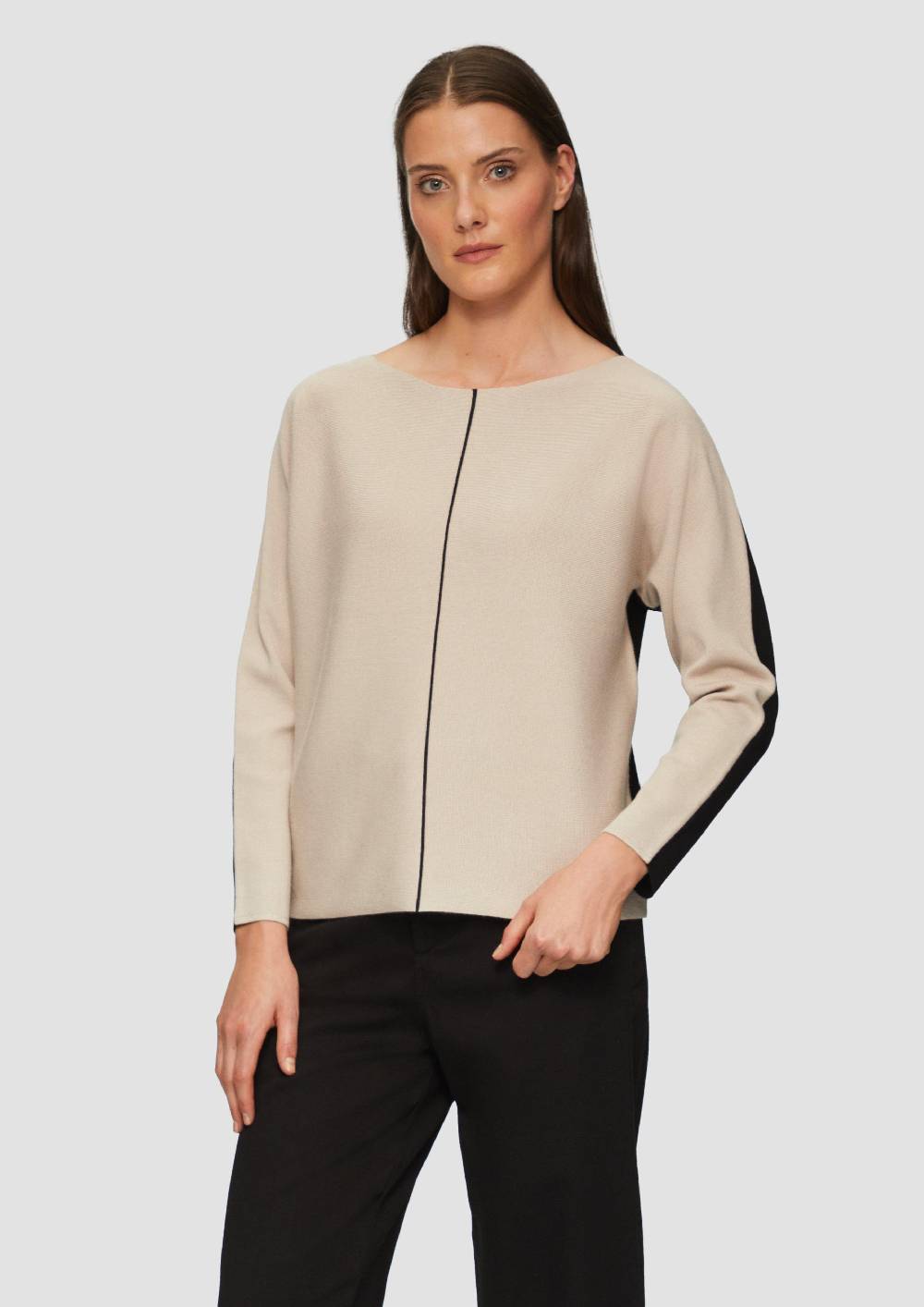 s.Oliver Modischer Strickpullover mit Fledermausärmel Letzte 2 Tage