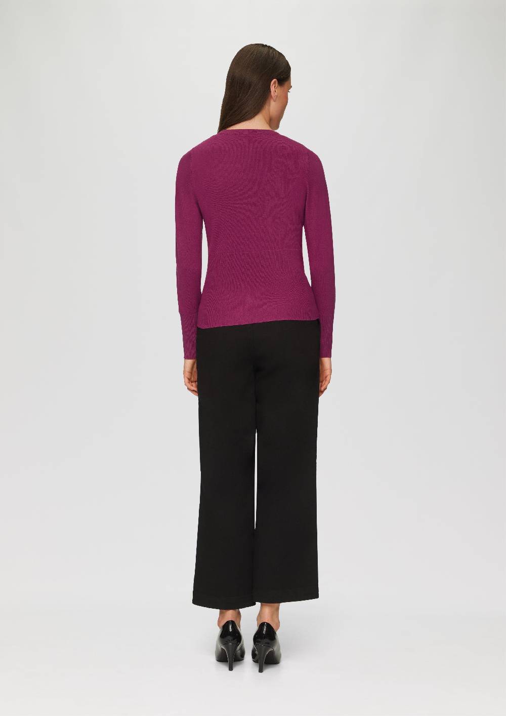 s.Oliver Feinstrickpullover in Wickel-Optik Letzter Tag