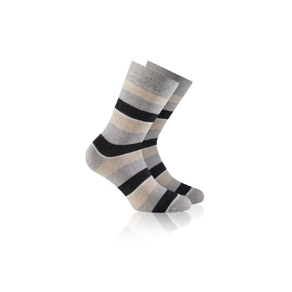 Rohner Socks Fashion - Gray striped 10-4191/376/39-42
