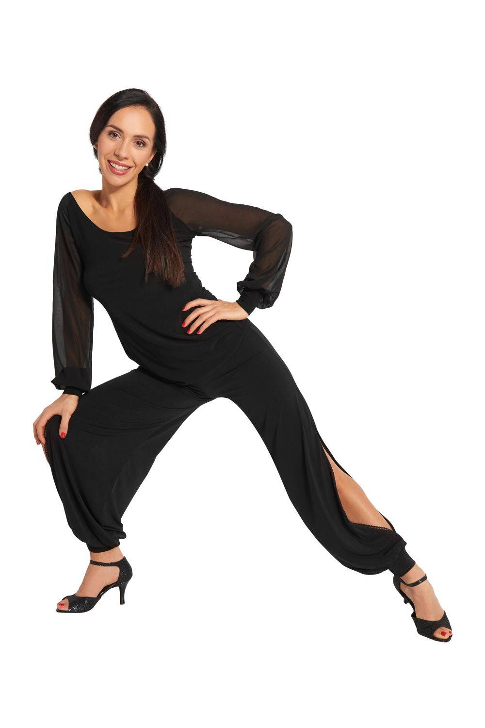 Rumpf Damen Tango-Hose mit Schlitz LISBONA RU5733 Exklusivangebot
