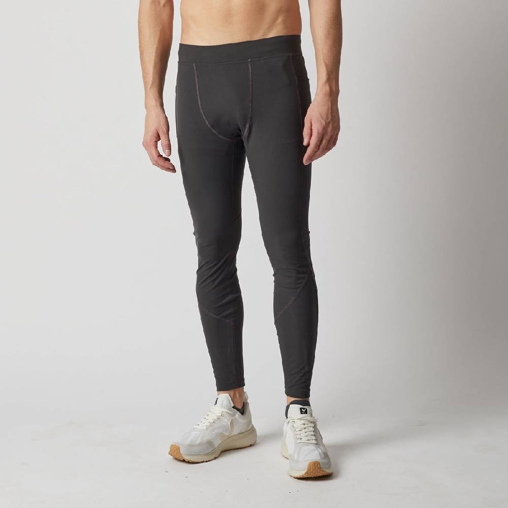 Runamics Lange Lauftights Herren, schwarz, mit Tasche