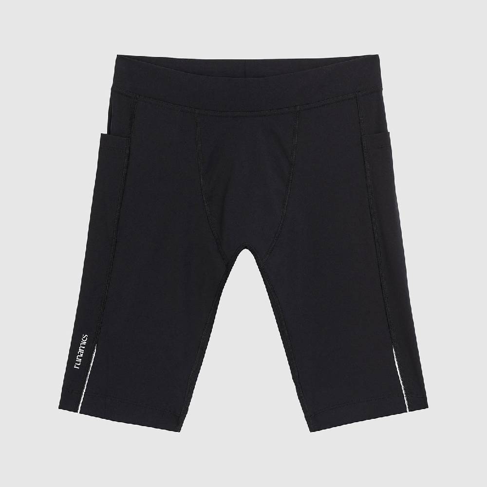 Runamics Kurze Lauftights Herren, schwarz, mit Tasche Fabrik Onlineshop